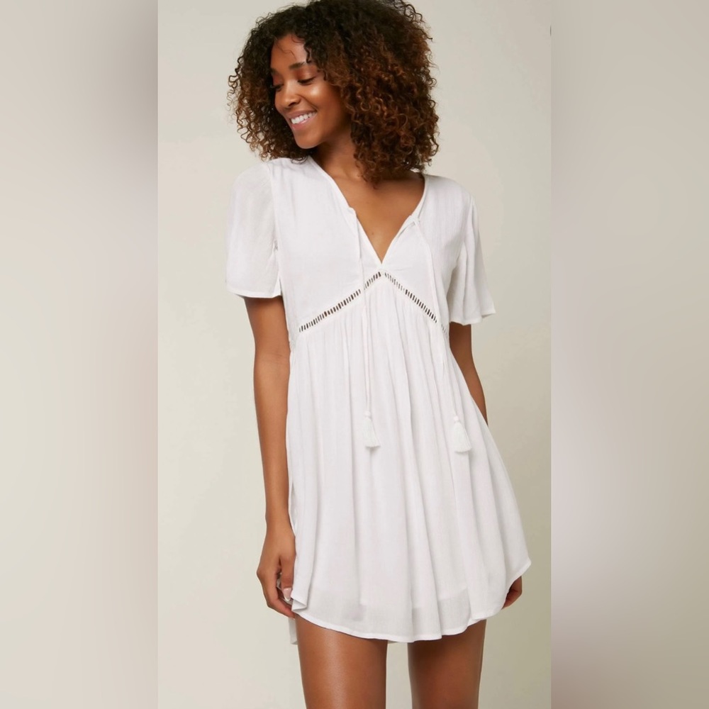 O’Neill White Mini Dress with slip